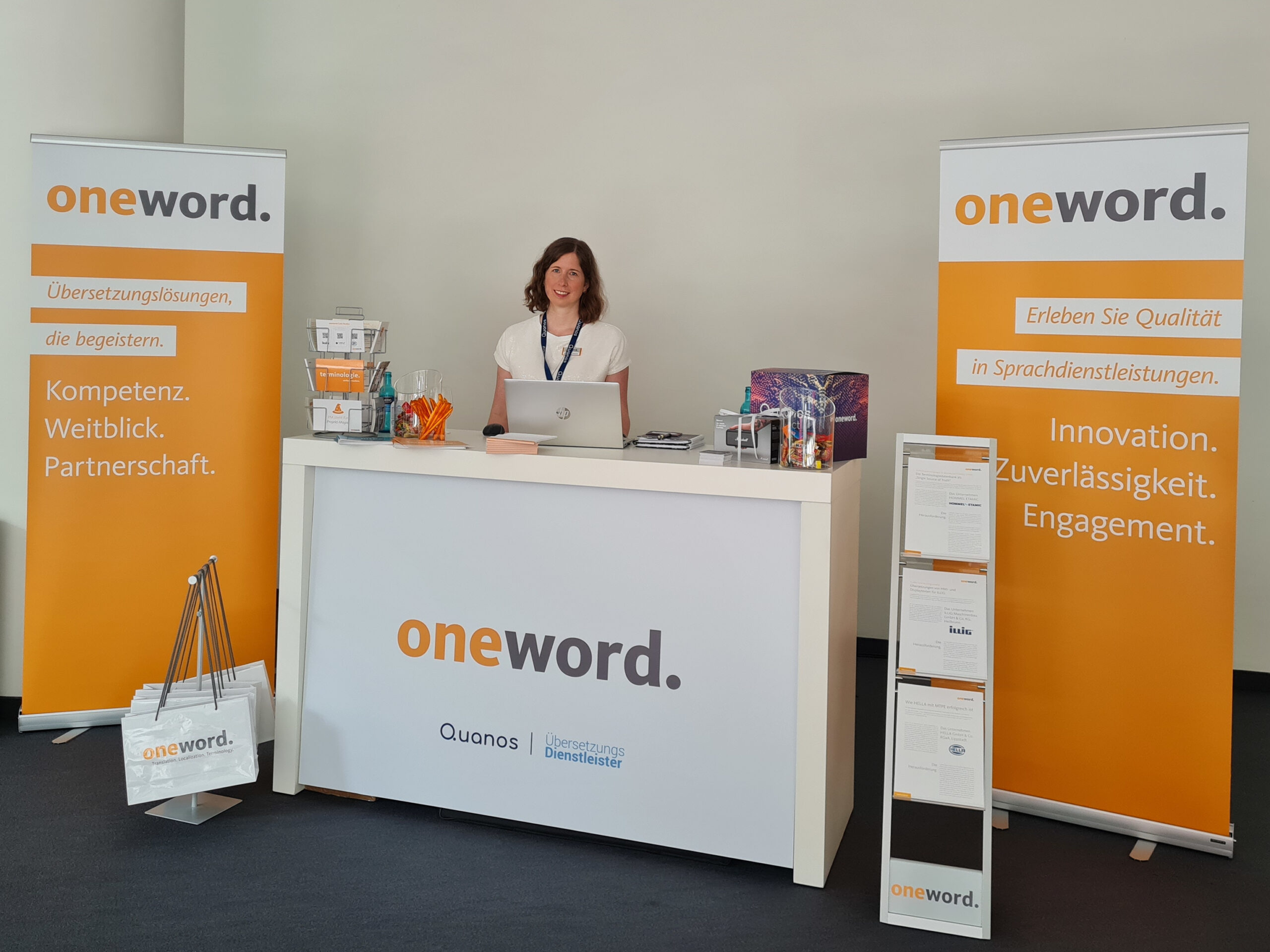 Quanos Connect 2024; oneword Messestand